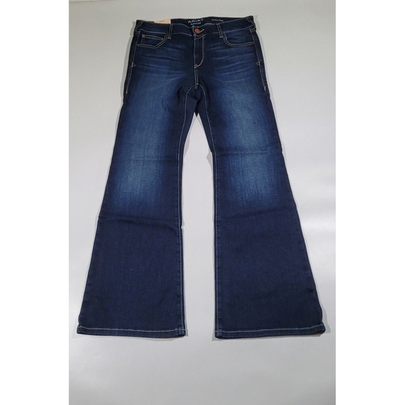 Ariat Ultra Stretch Denim Women's 30 R Perfect Rise Flare Western Jeans NWT - Picture 2 of 6